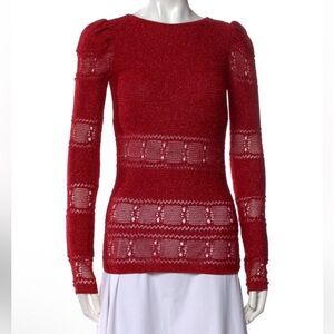Ronny Kobo metallic red top